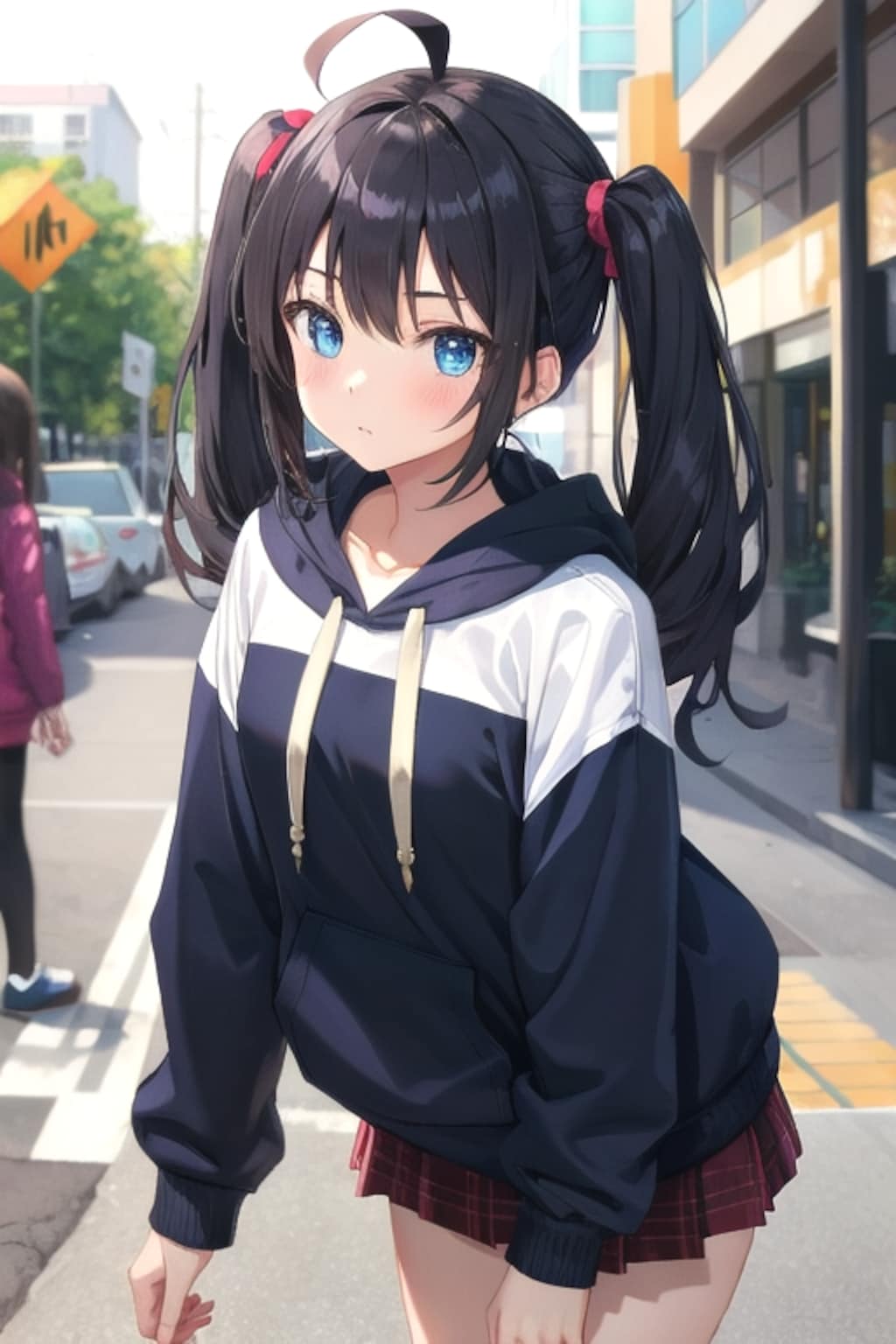 黒髪ツインテール 呪文失敗