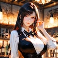 ティファ｜閉店後のバー、優しい笑顔で最後の一杯をすすめる彼女 3枚目