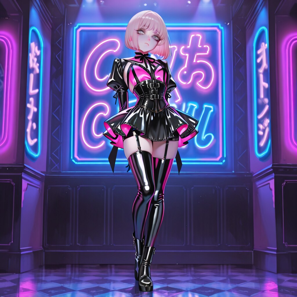てっちゃん　ビジュアル系ボンデージファッションメイク