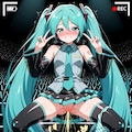 初音ミク　公開排泄 3枚目