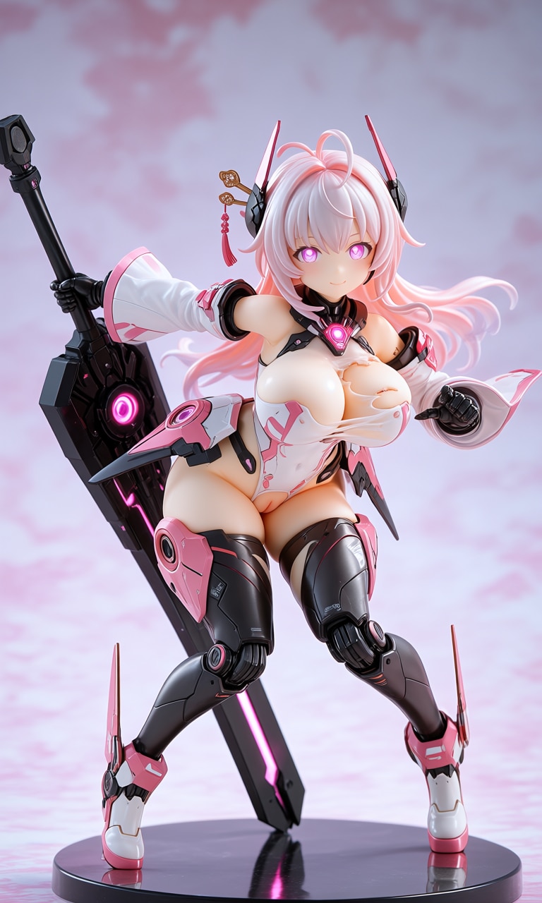 異世界制服少女達　メカ娘　姫巫女　アクリルドールフィギュア