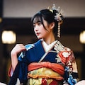 晴れ着姿　〜お股💕&お尻編😍　キャプションを読んで想像しながら楽しんでね😊 9枚目
