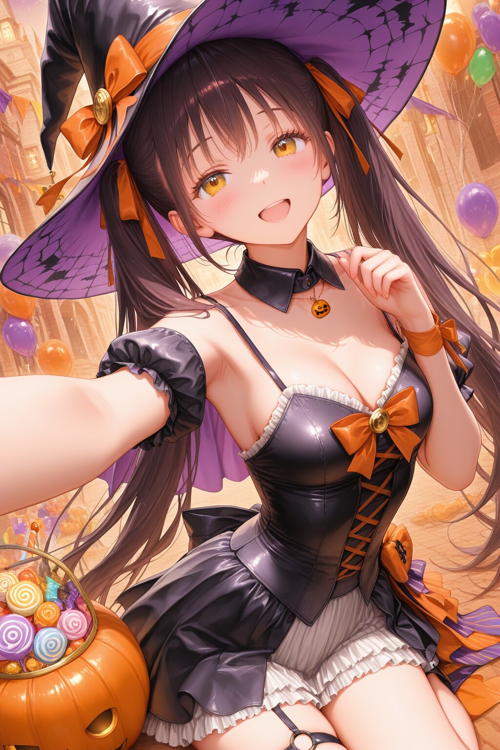 🎃✨ ハロウィン本番！最高の笑顔で自撮りしちゃお！ ✨🍬