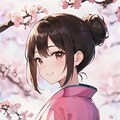🌸と着物姿のお姉さん 3枚目