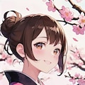 🌸と着物姿のお姉さん 2枚目