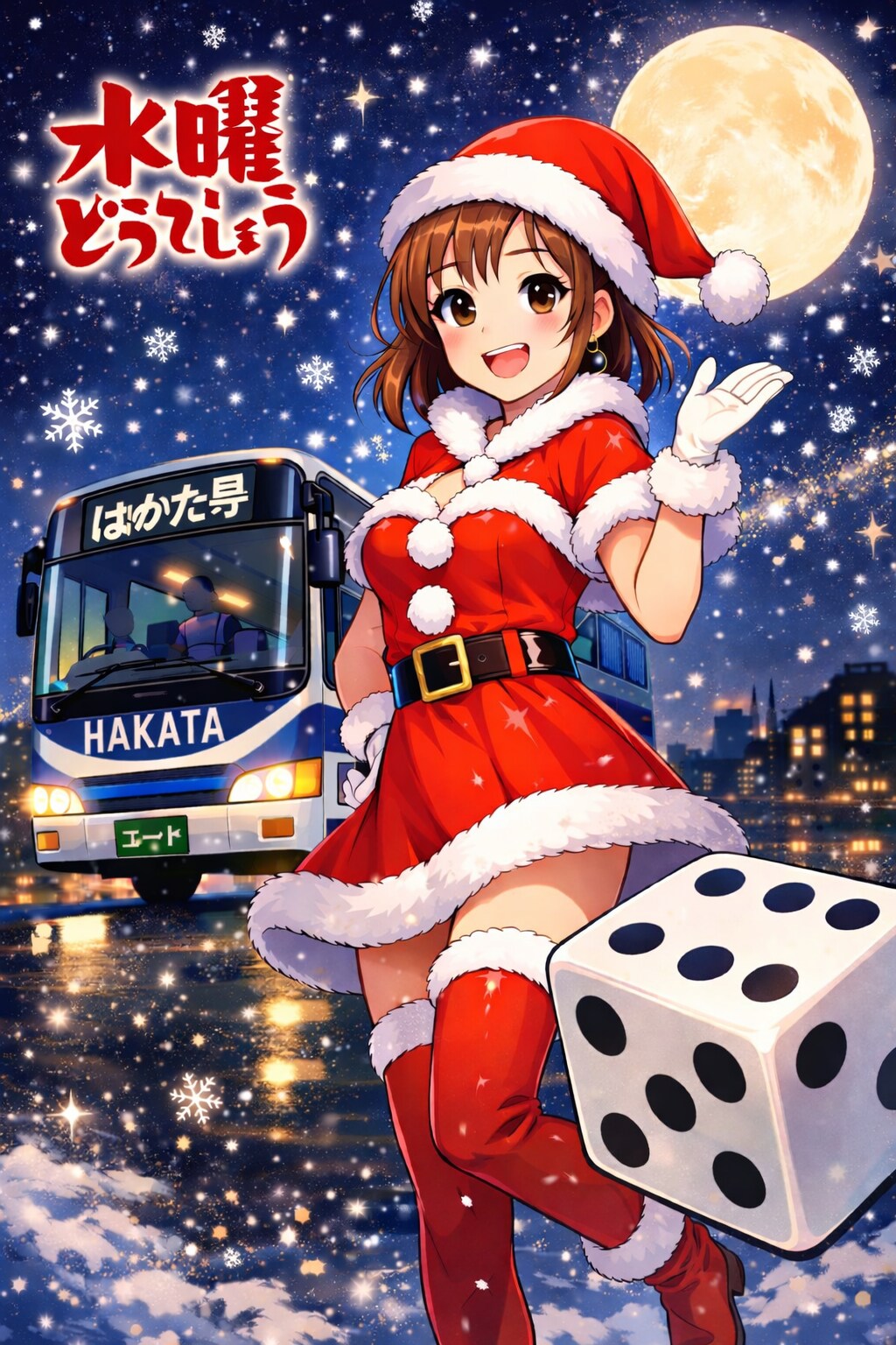 今夜の目的地、サイコロが決めました。