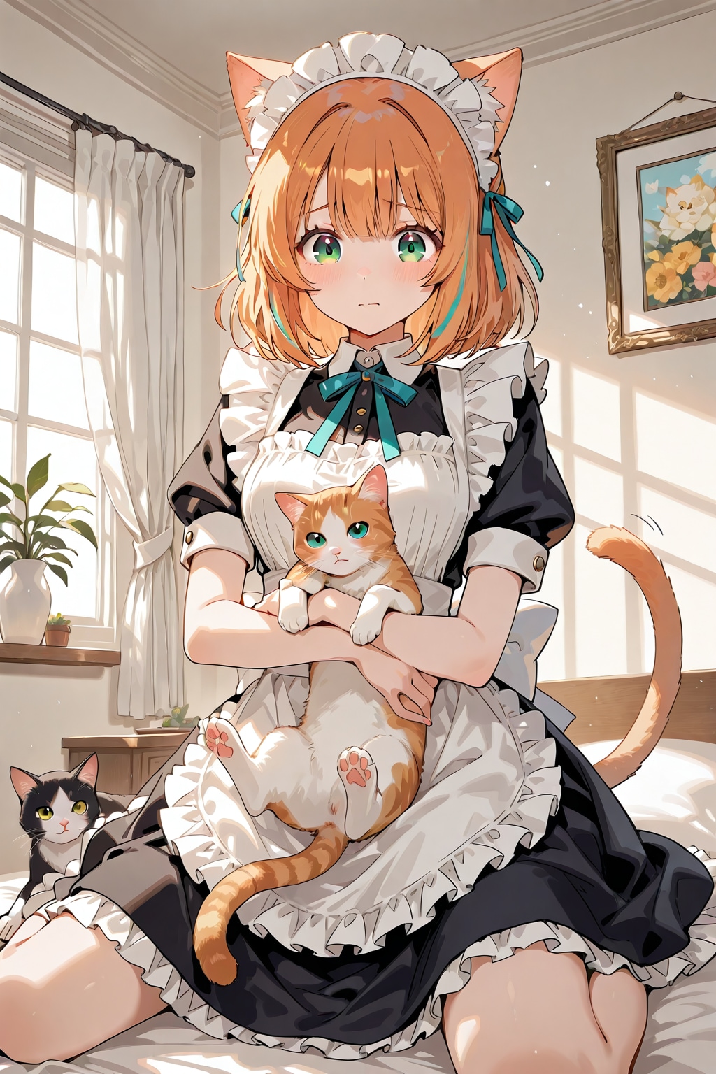猫ちゃんと一緒