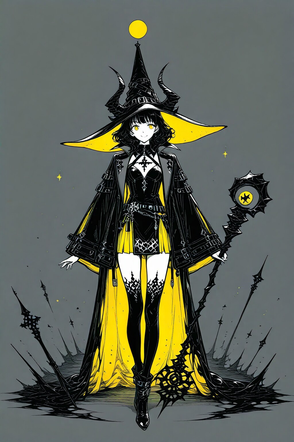 黒と黄色の魔女