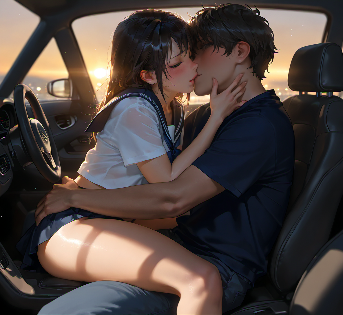 車内デート