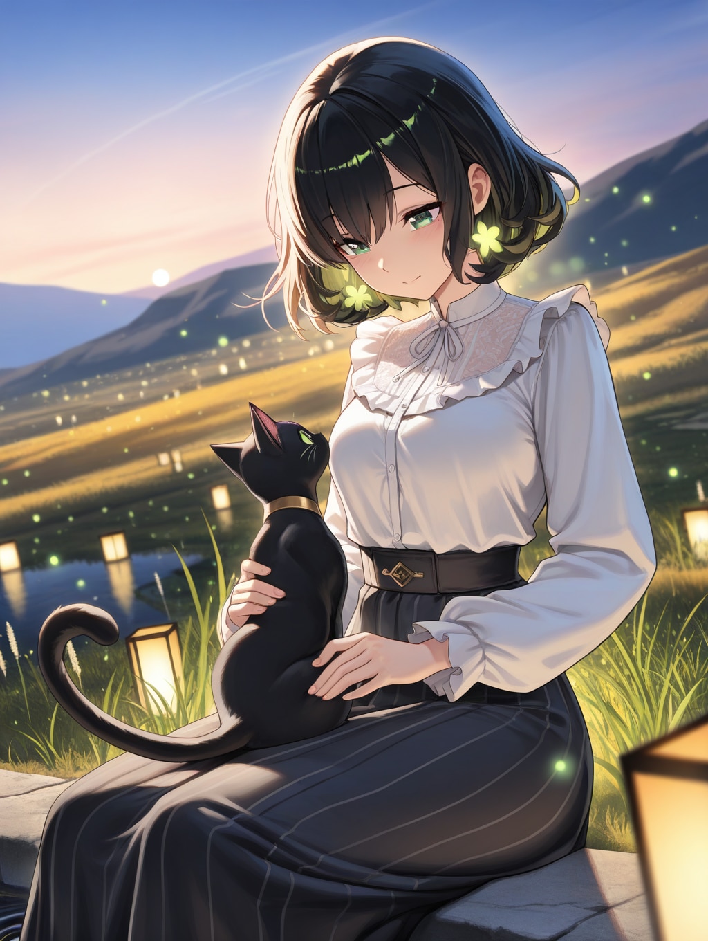 黒猫ちゃんと | の人気AIイラスト・グラビア