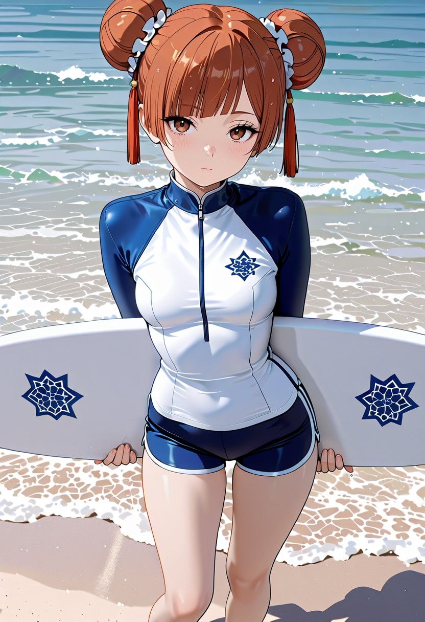 水着JKラオフェン🏄️ | の人気AIイラスト・グラビア