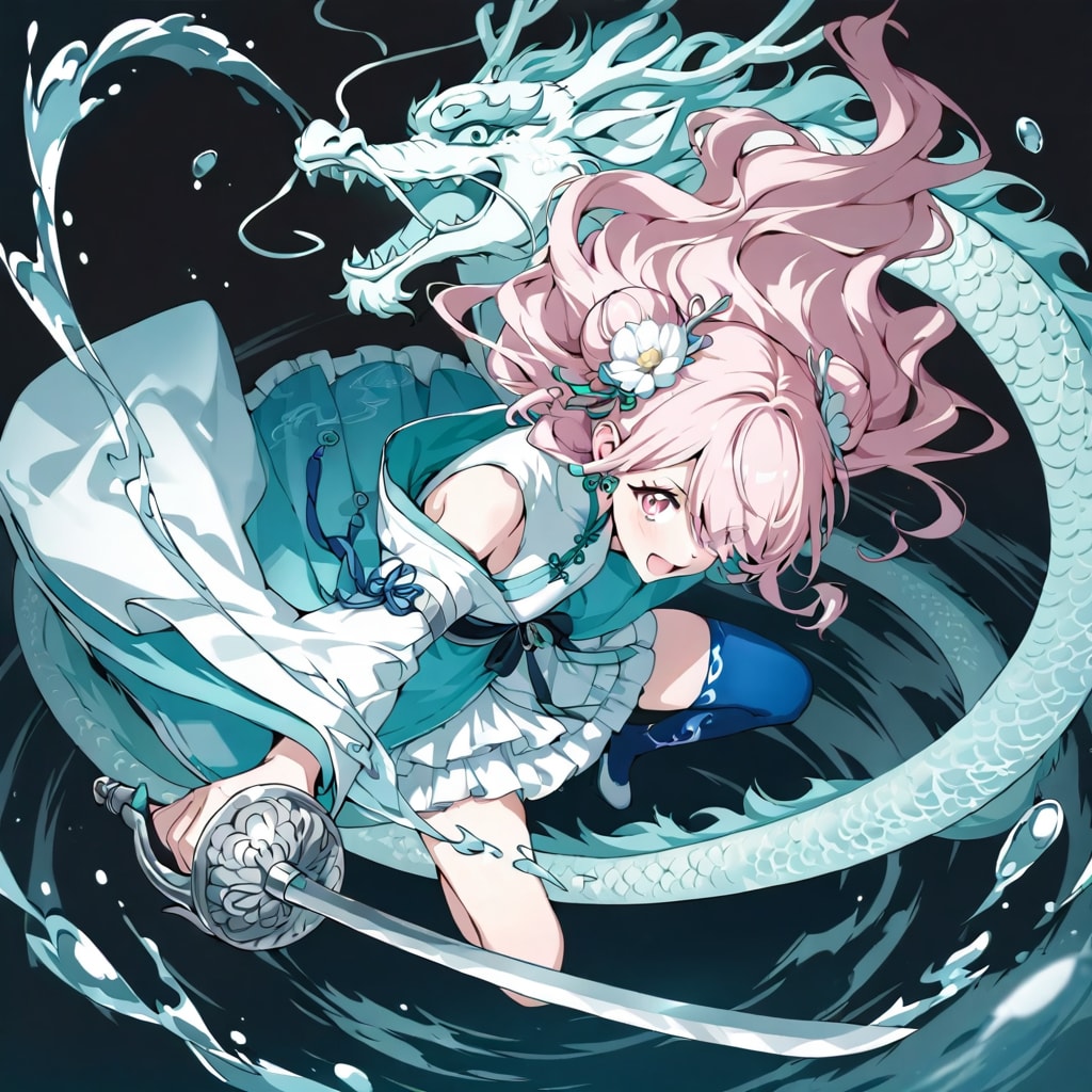 竜と刀と少女 | の人気AIイラスト・グラビア