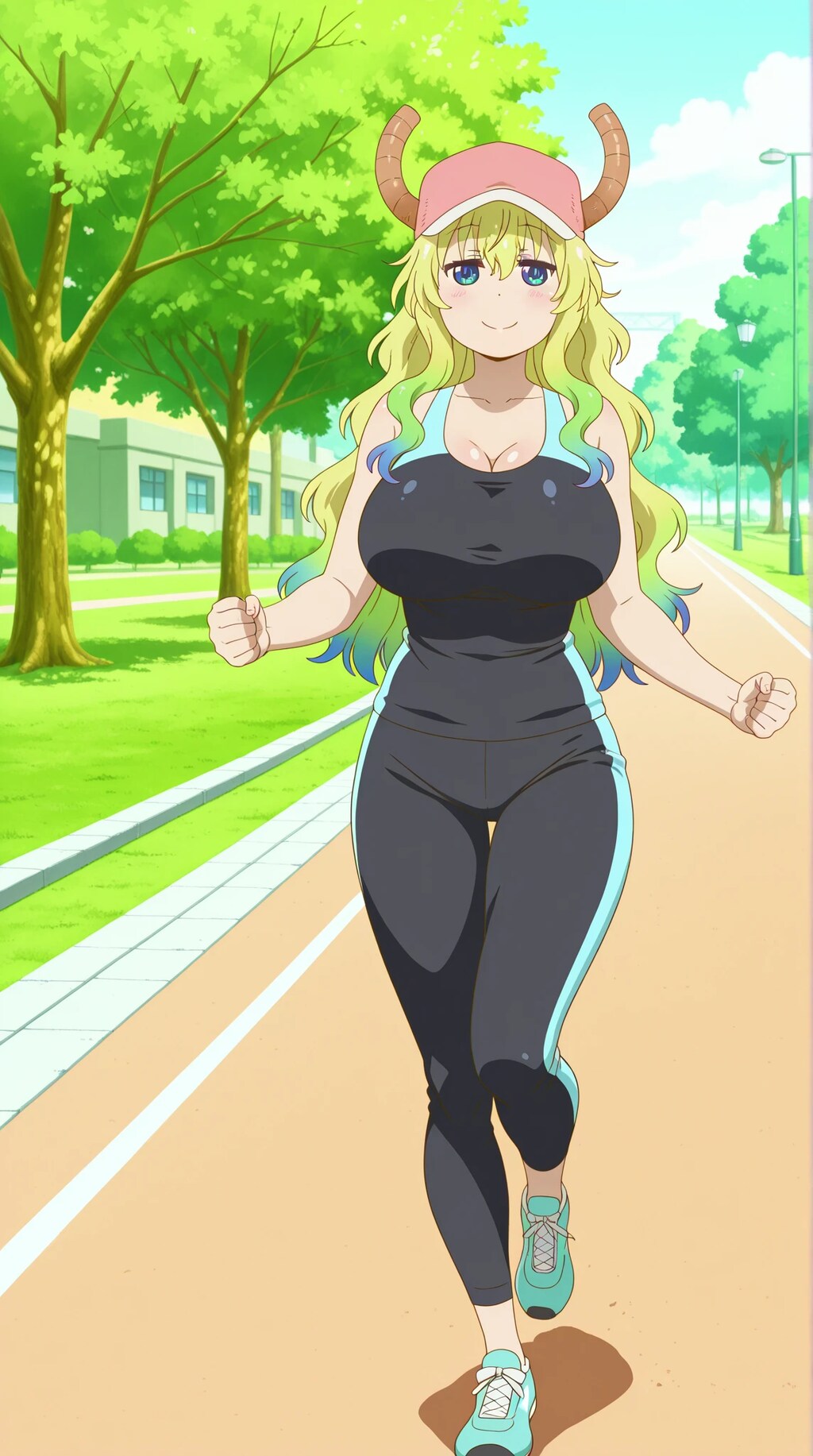 小林さんちのメイドラゴン「ルコア」🐲　ジョギング！