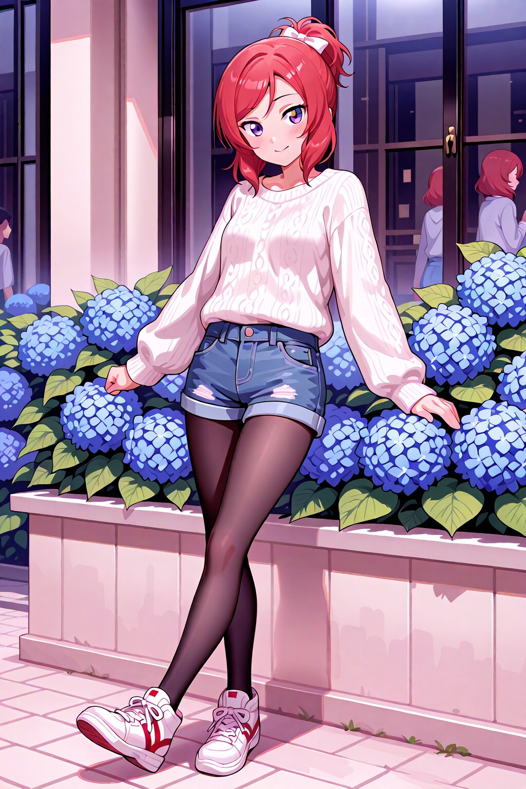 紫陽花と真姫ちゃん
