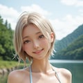 川で涼むしずく 11枚目