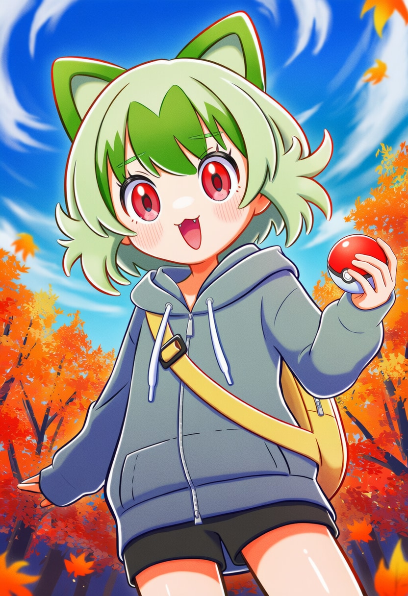 ニャオハの擬人化 | の人気AIイラスト・グラビア