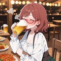 ビールを飲みます！【パラパライラスト】 8枚目