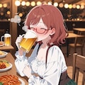 ビールを飲みます！【パラパライラスト】 6枚目