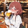 ビールを飲みます！【パラパライラスト】 11枚目