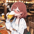 ビールを飲みます！【パラパライラスト】 10枚目