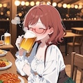 ビールを飲みます！【パラパライラスト】 5枚目
