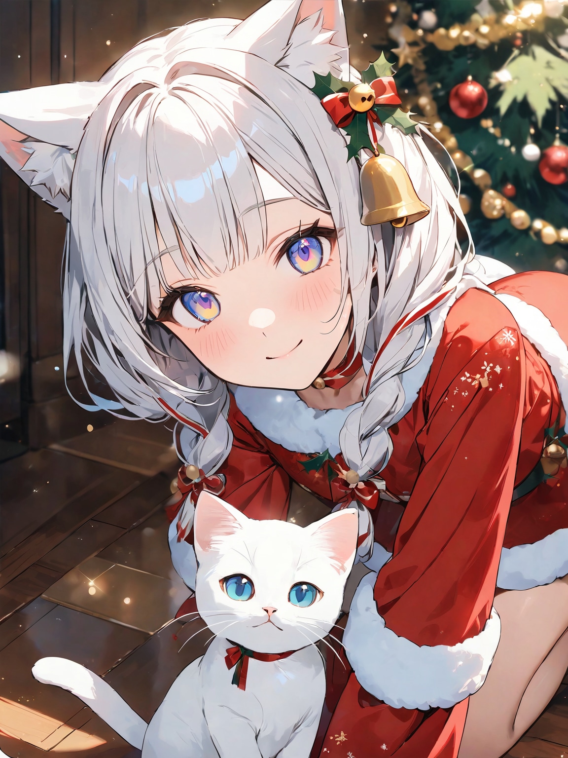 にゃんこ×２ | の人気AIイラスト・グラビア