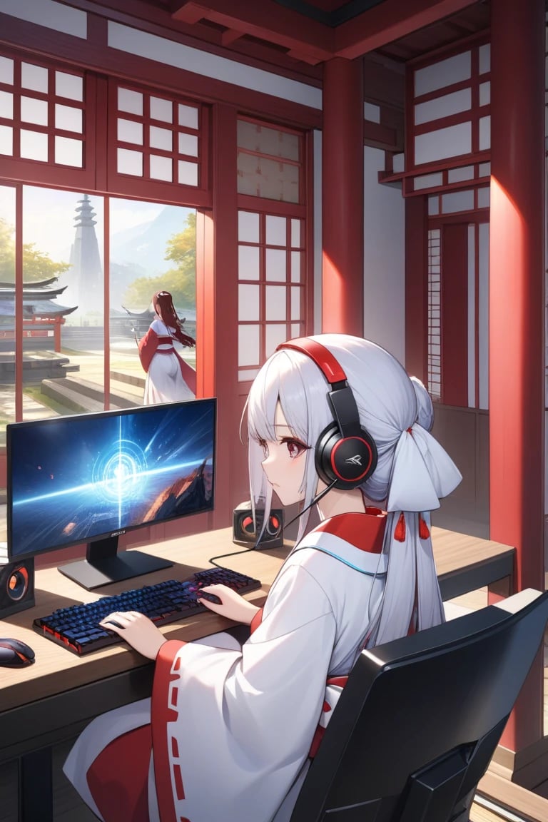 ゲーマー巫女 | の人気AIイラスト・グラビア