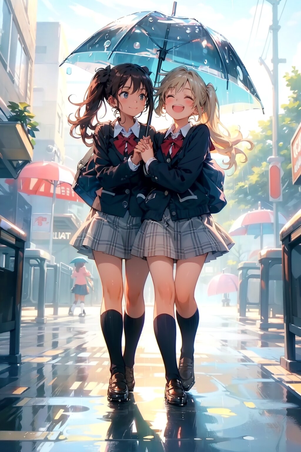 相合い傘 | の人気AIイラスト・グラビア