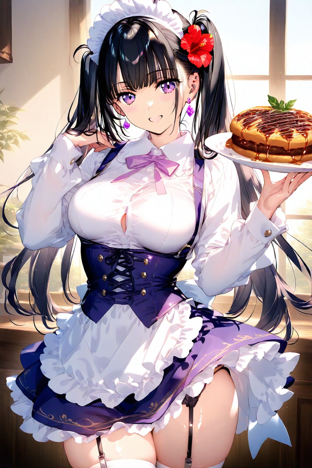 皆様〜❤️絵梨奈特製のお好み焼きが出来ましたよ❤️お替りも出来ますのでたくさん食べて下さい❤️