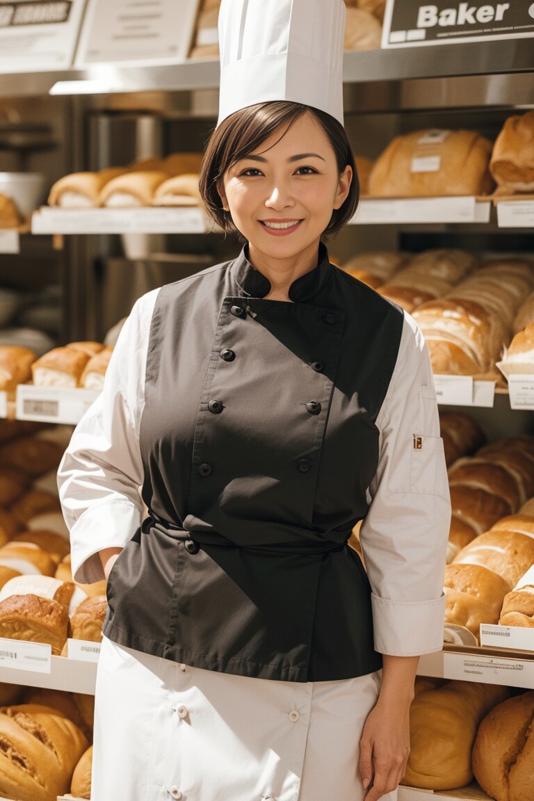 パン屋のおばちゃん4 | の人気AIイラスト・グラビア