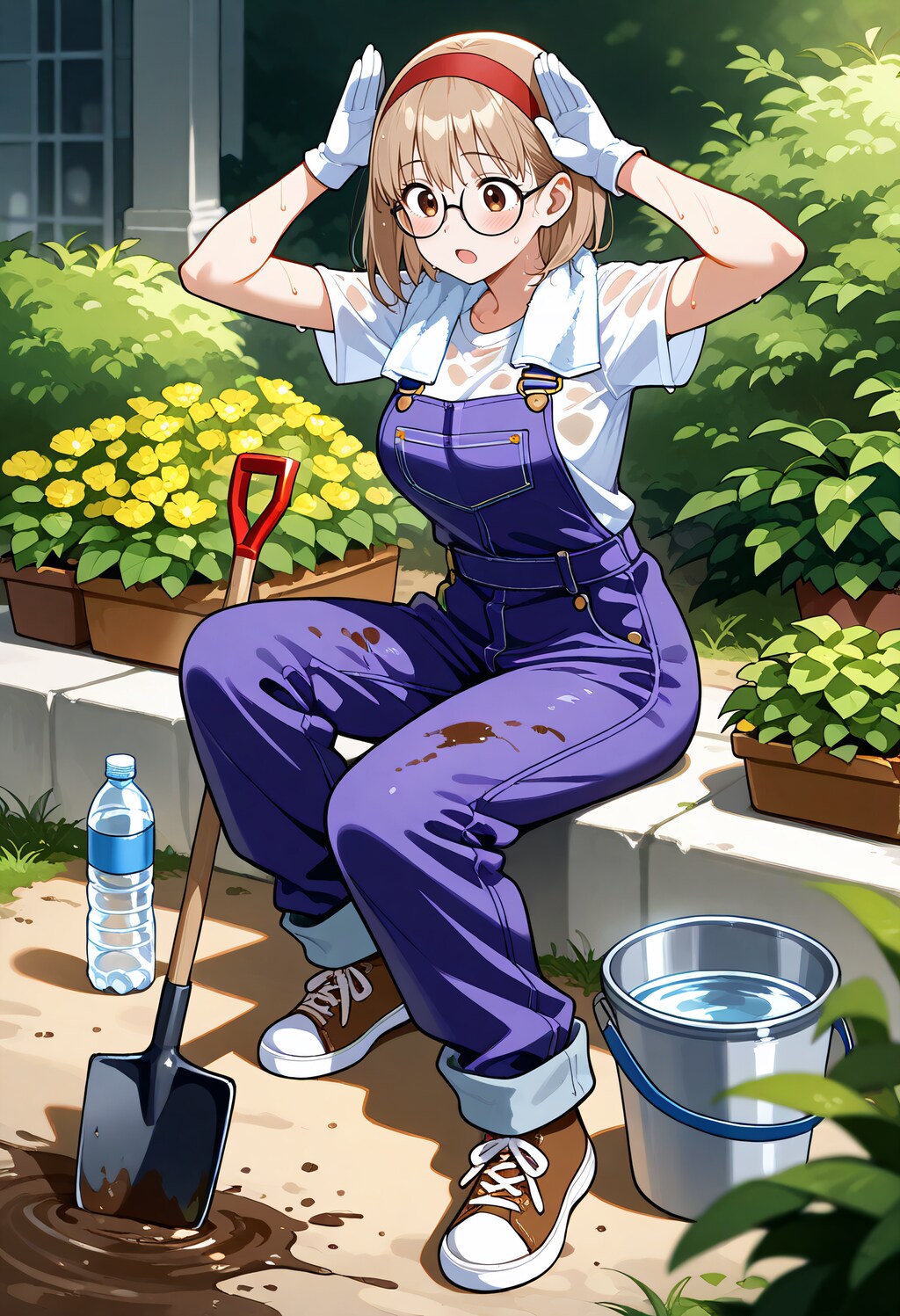 ひと休み、ふぅ