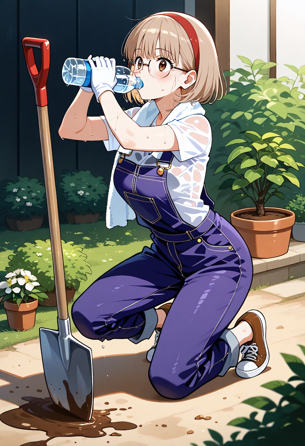 ひと休み、ふぅ