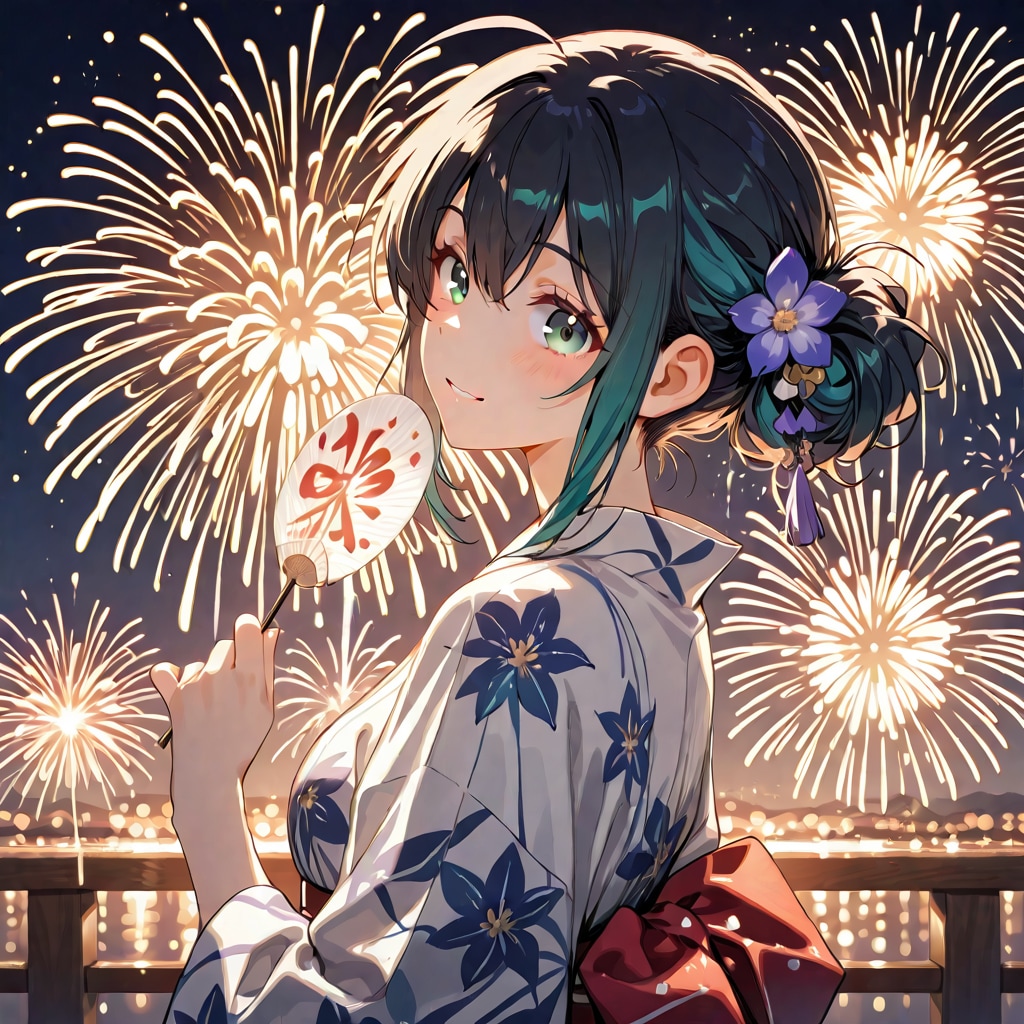 打ち上げ花火 | の人気AIイラスト・グラビア