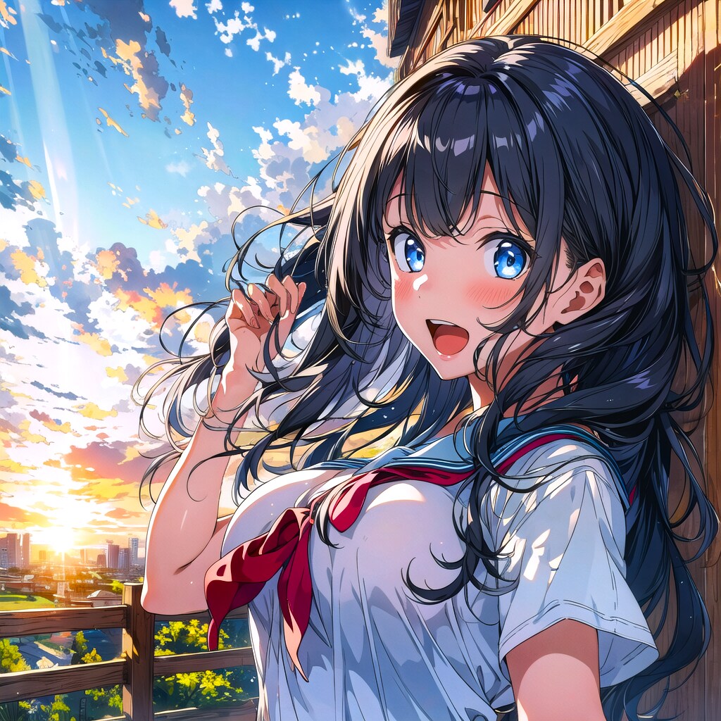 夏の夕暮れ