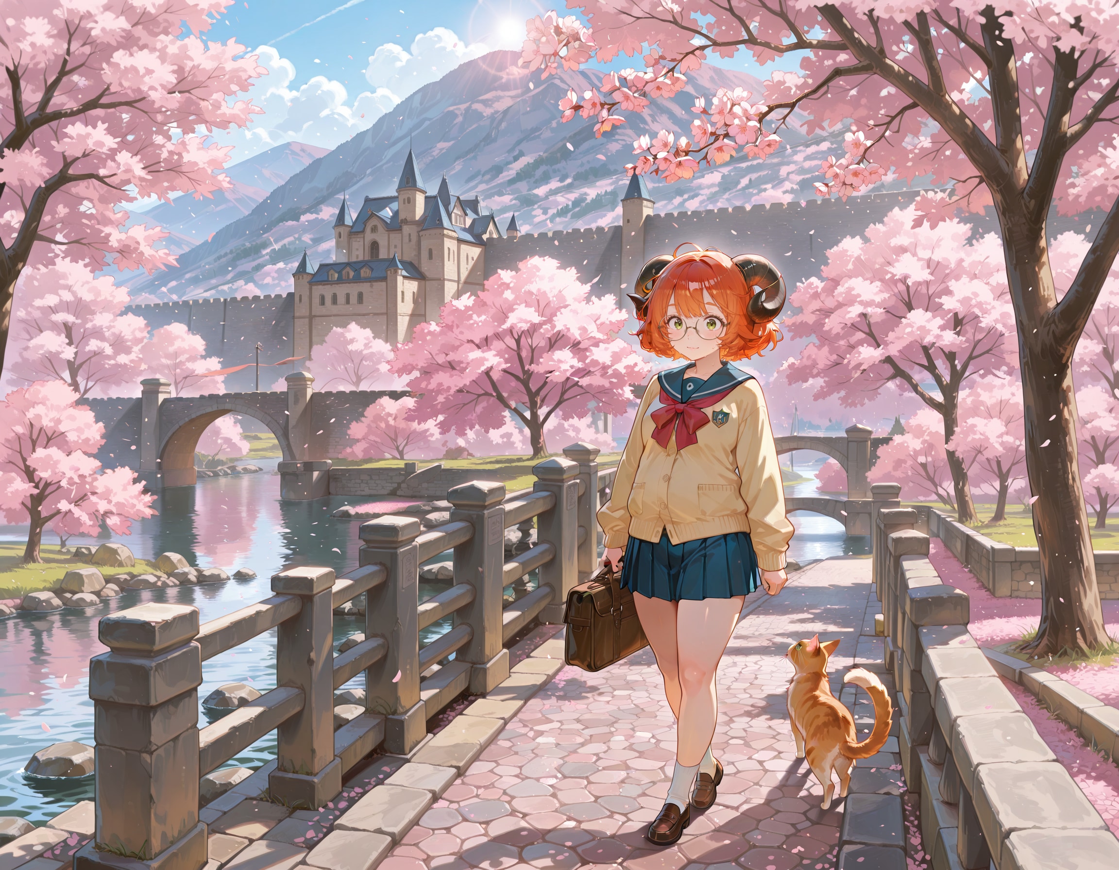 通学風景 | の人気AIイラスト・グラビア