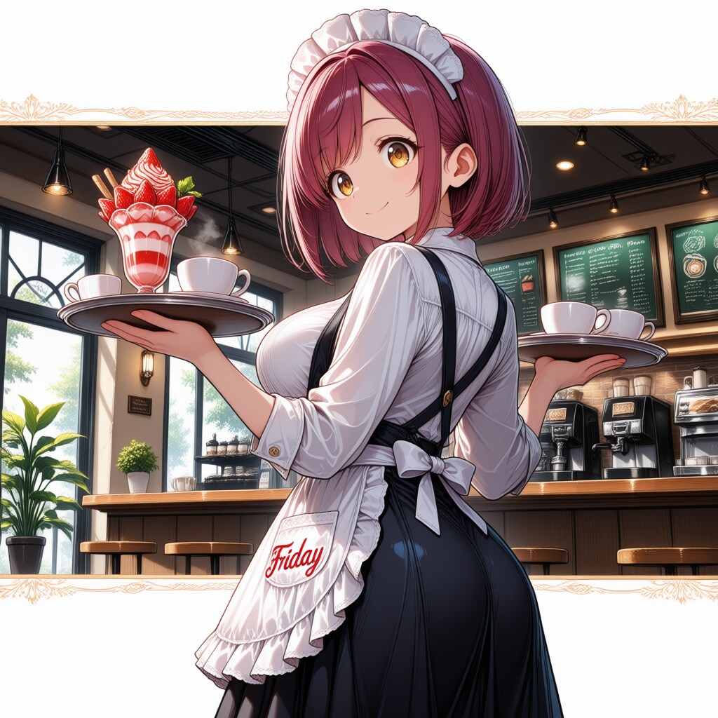 おはようございます（挨拶メイドの芽衣ちゃん） | の人気AIイラスト・グラビア