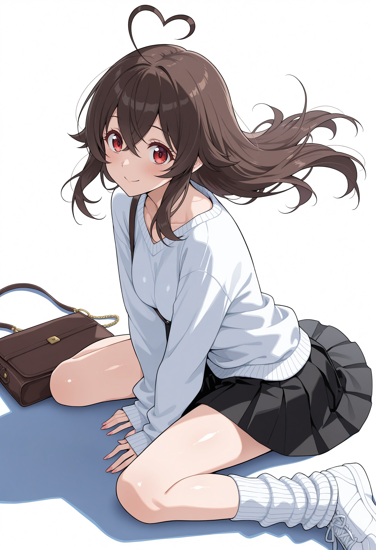 ハートアホ毛ガール