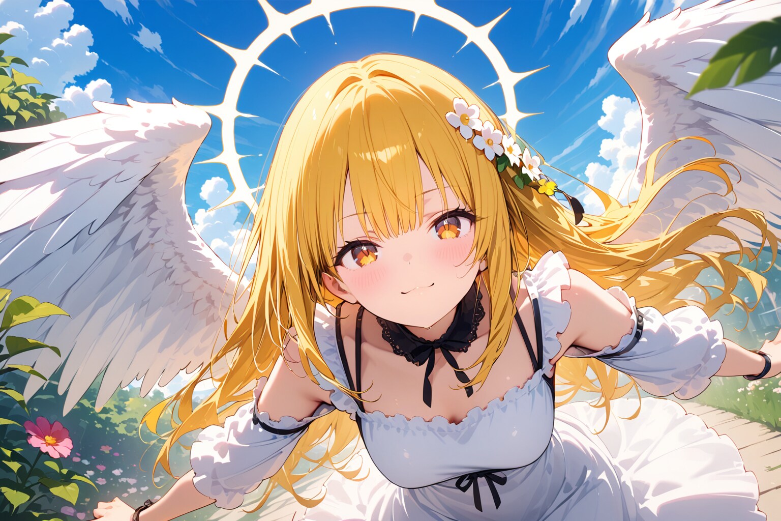 天使さん頑張ります（HALO ちちぷいちゃん） | の人気AIイラスト・グラビア