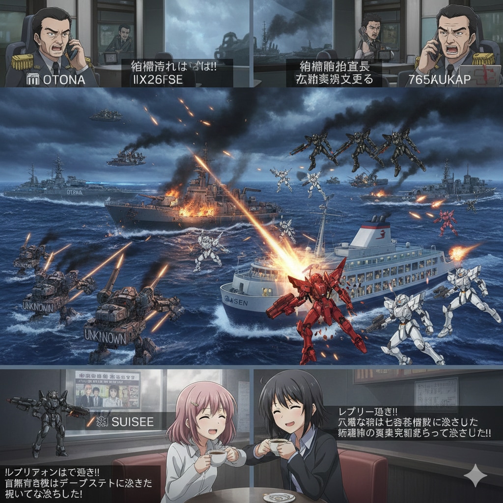 海上の戦闘 | の人気AIイラスト・グラビア