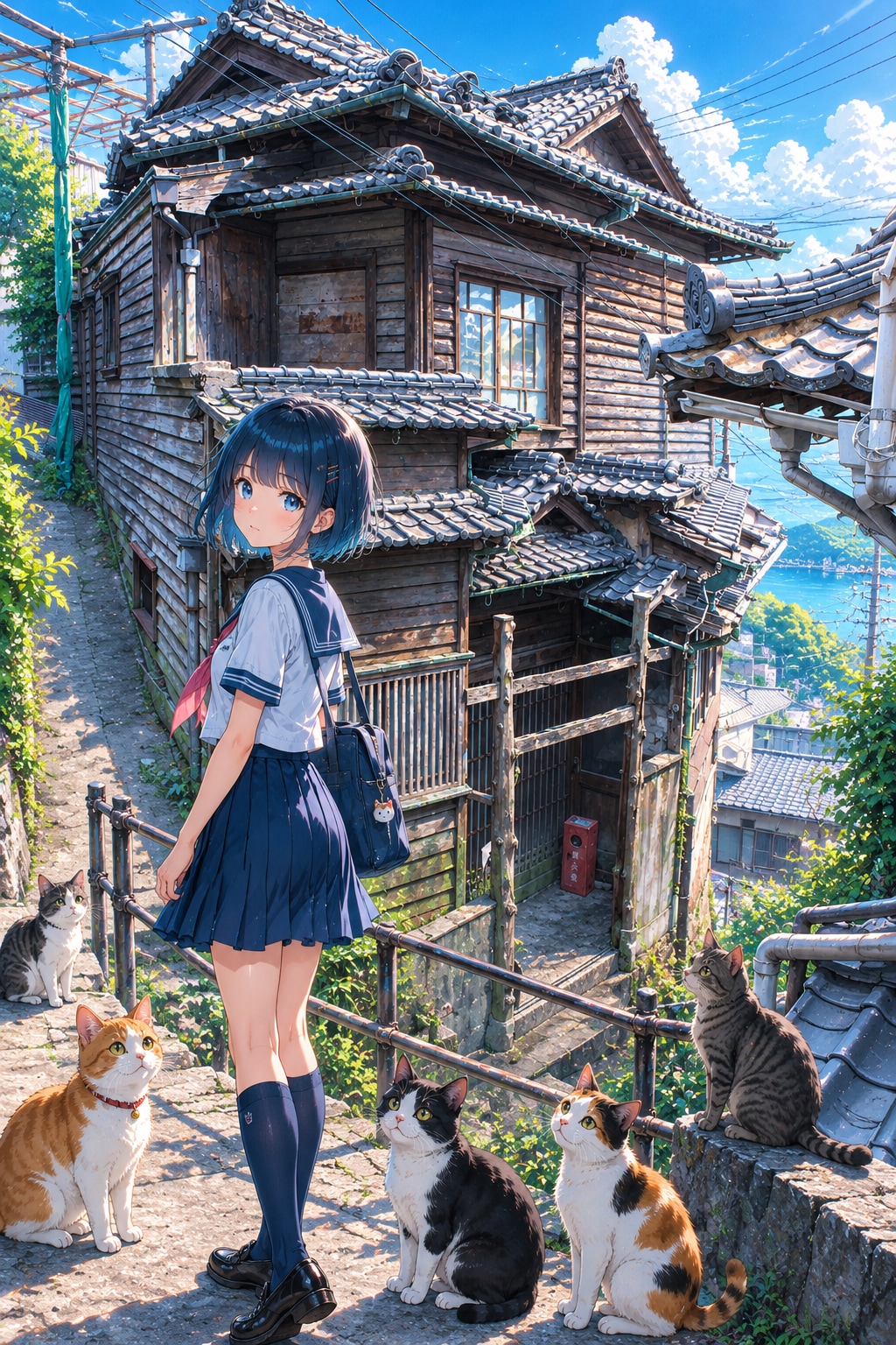 猫の細道(QILIN・ChatGPT)(夏)(37) | の人気AIイラスト・グラビア