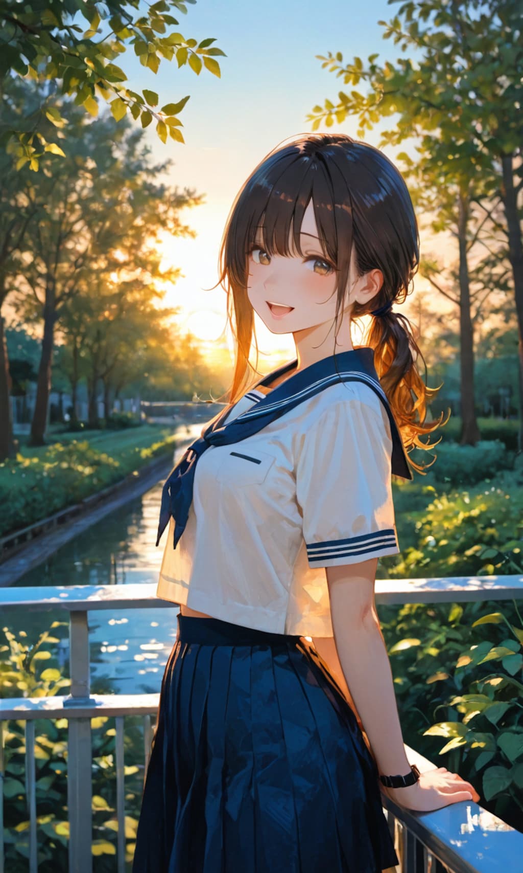 夕焼けのポニーテール