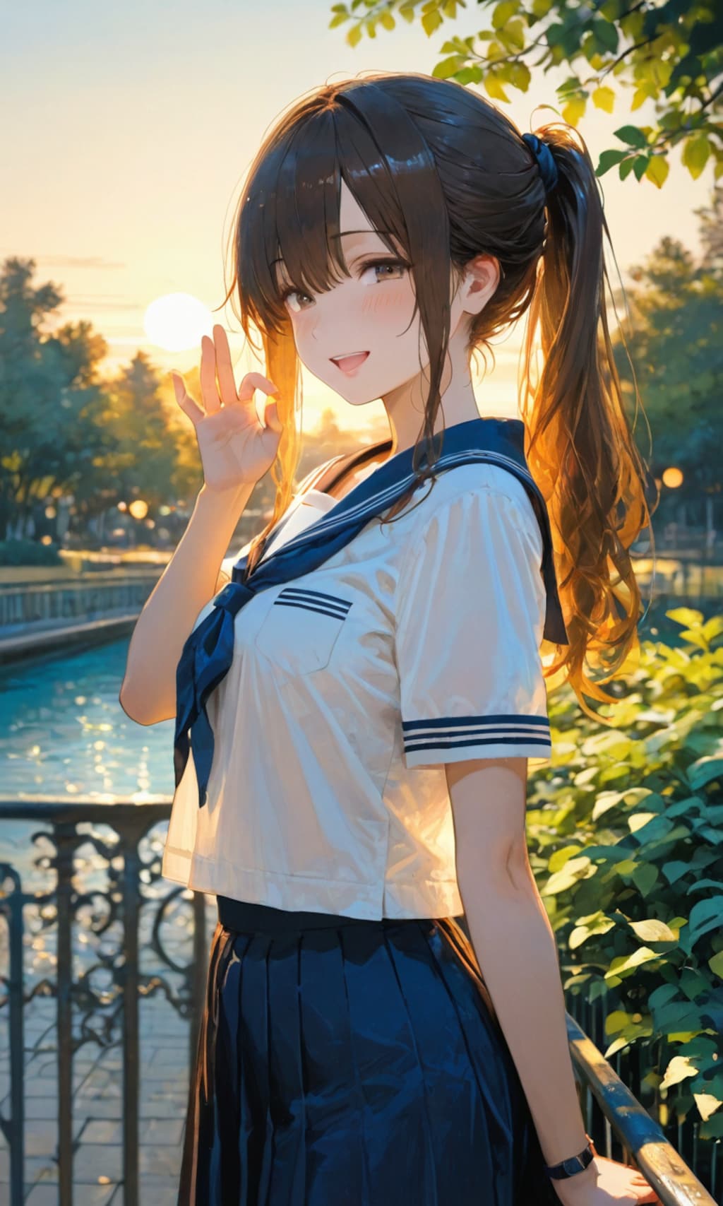 夕焼けのポニーテール