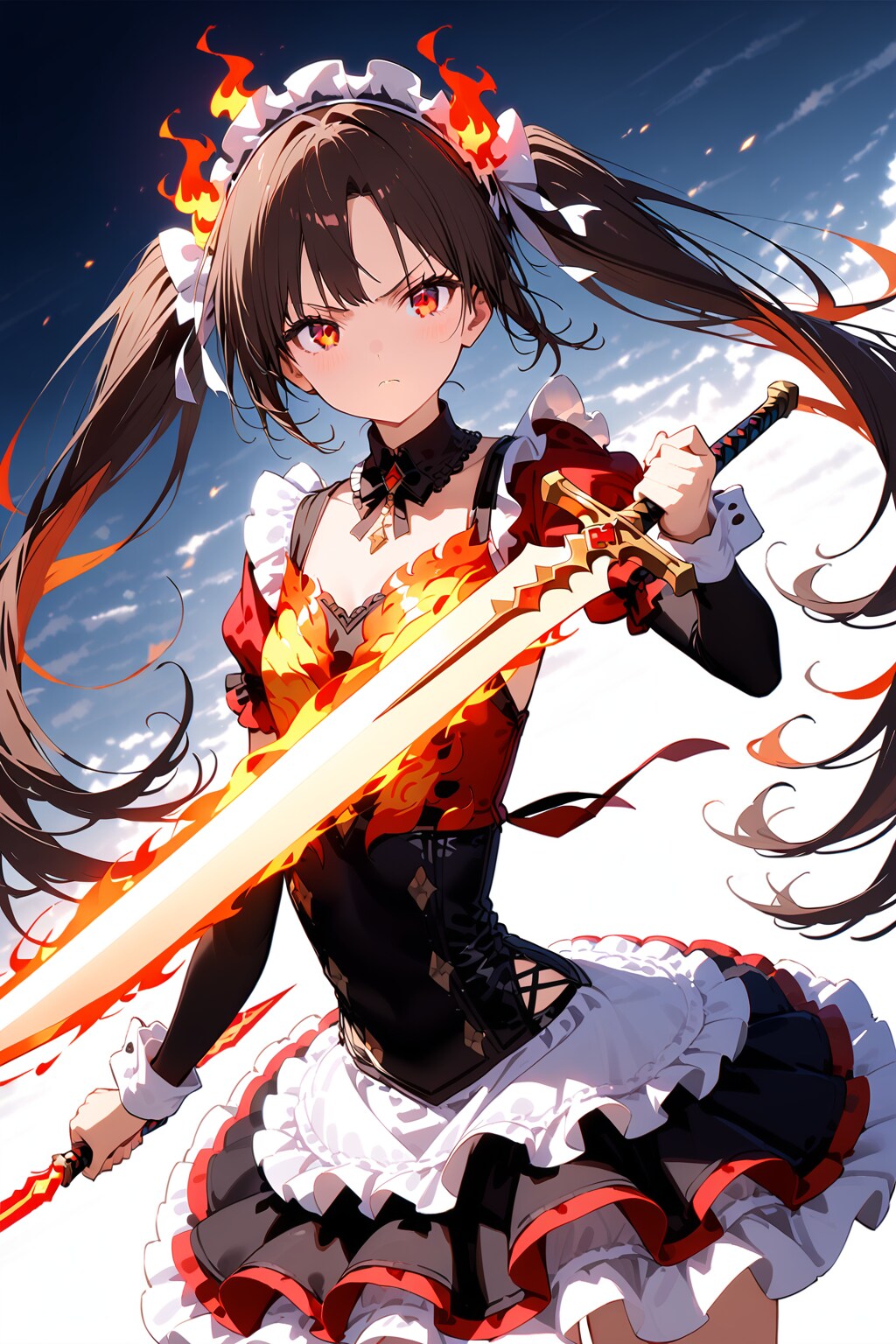 黒髪炎バトルドレス(消し炭にしてあげるッ！！)_20250323