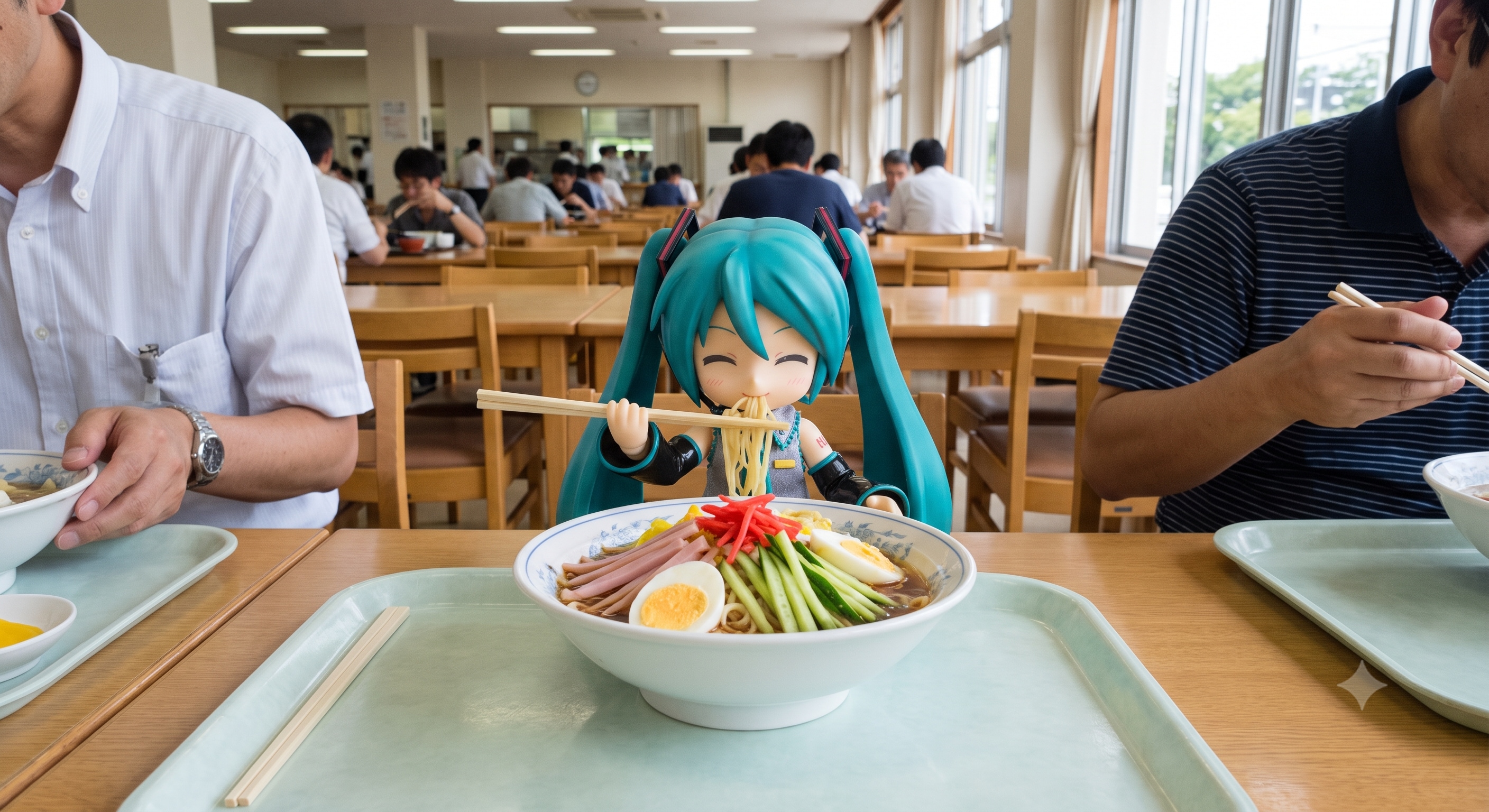 今日のお昼は冷やし中華です