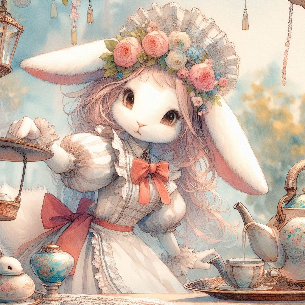 うさぎのメイドさん | の人気AIイラスト・グラビア