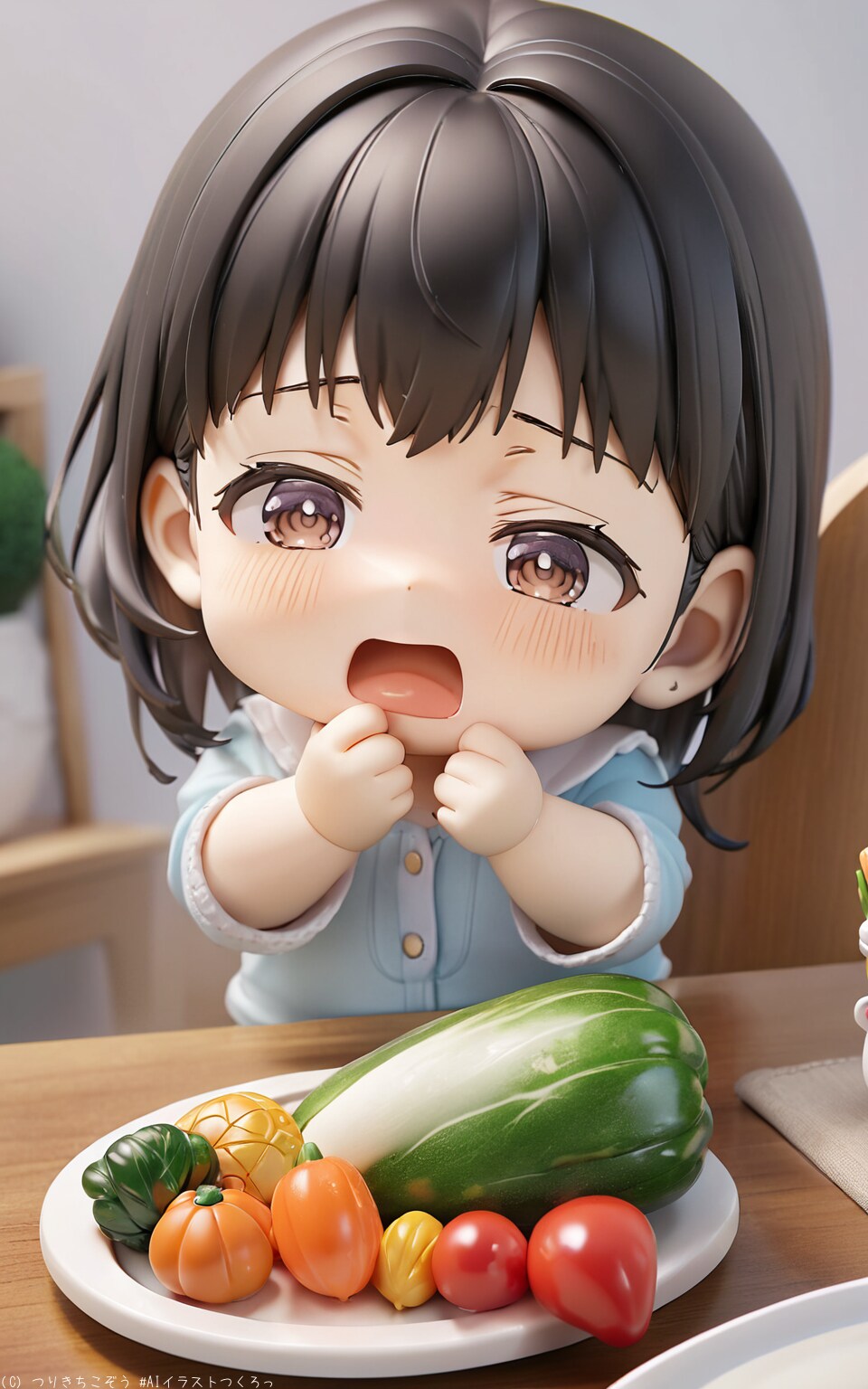 お野菜、美味しくないから食べたくないよ〜