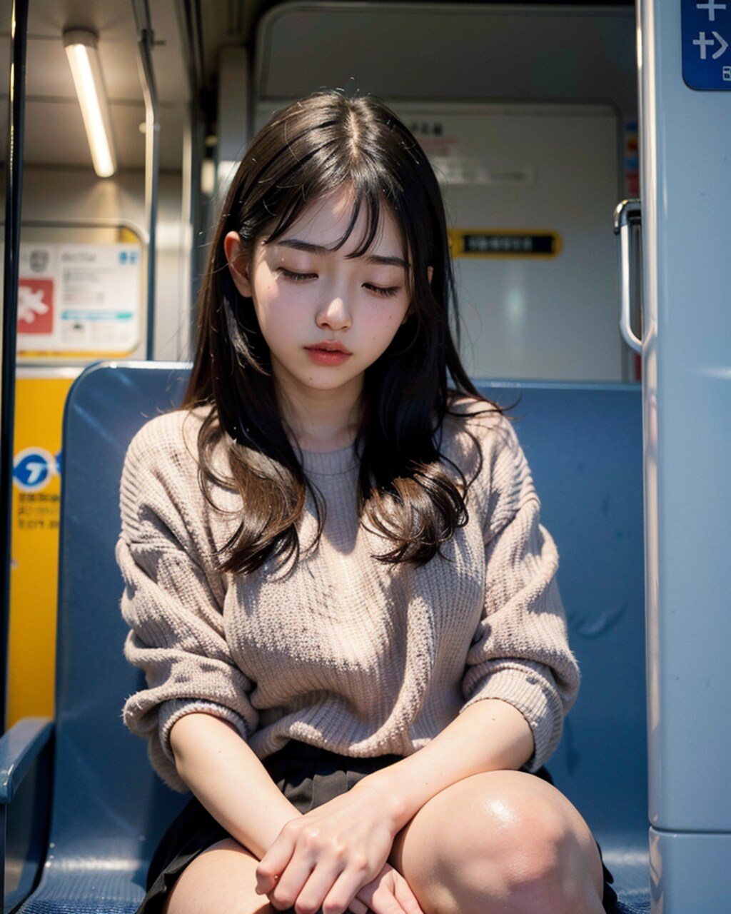 電車の中
