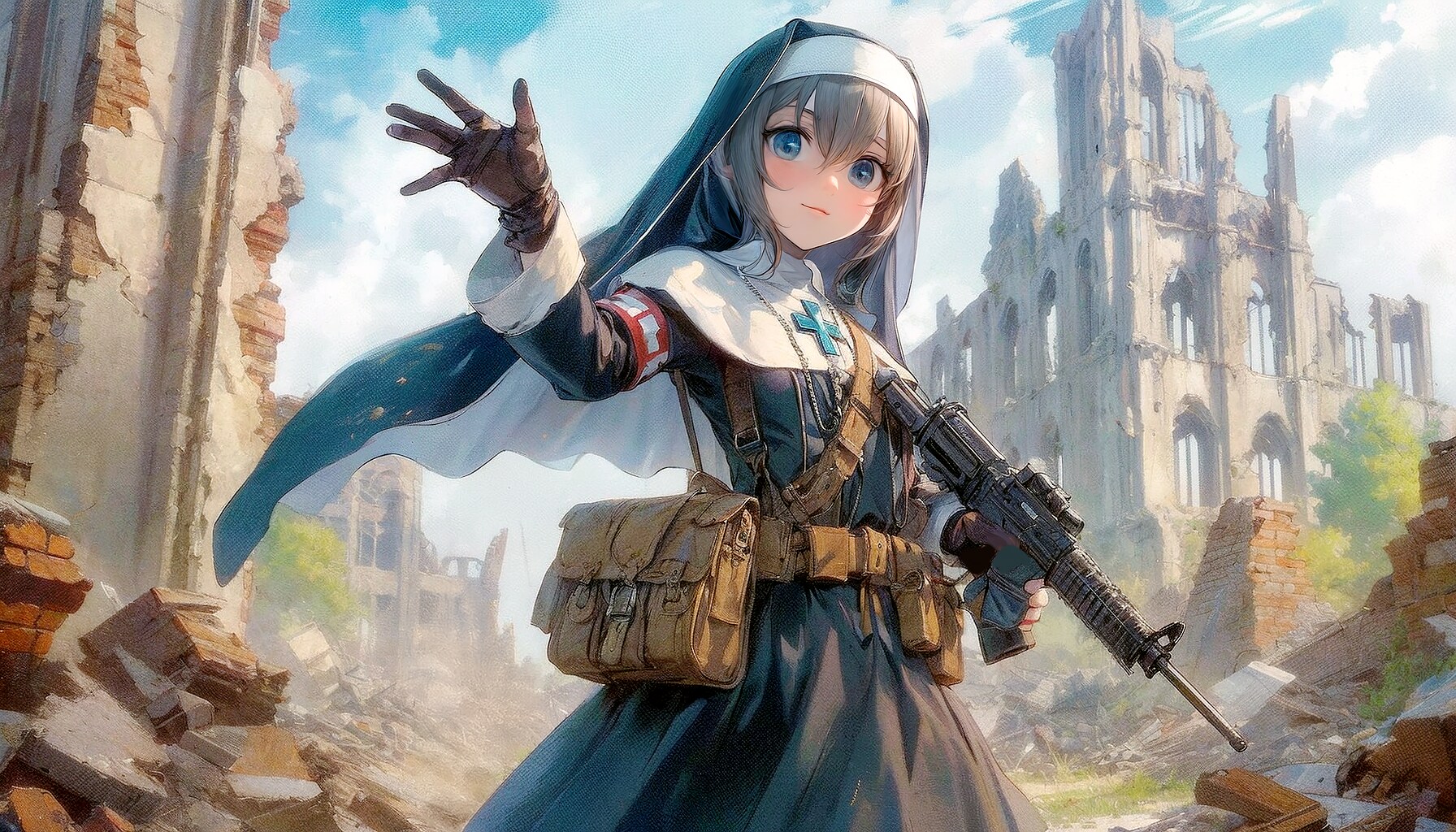 聞き込みは足を使って (シスター11) | の人気AIイラスト・グラビア