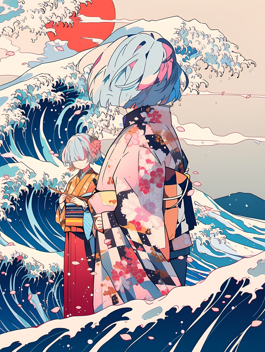 梅雨さん、台風に出会う