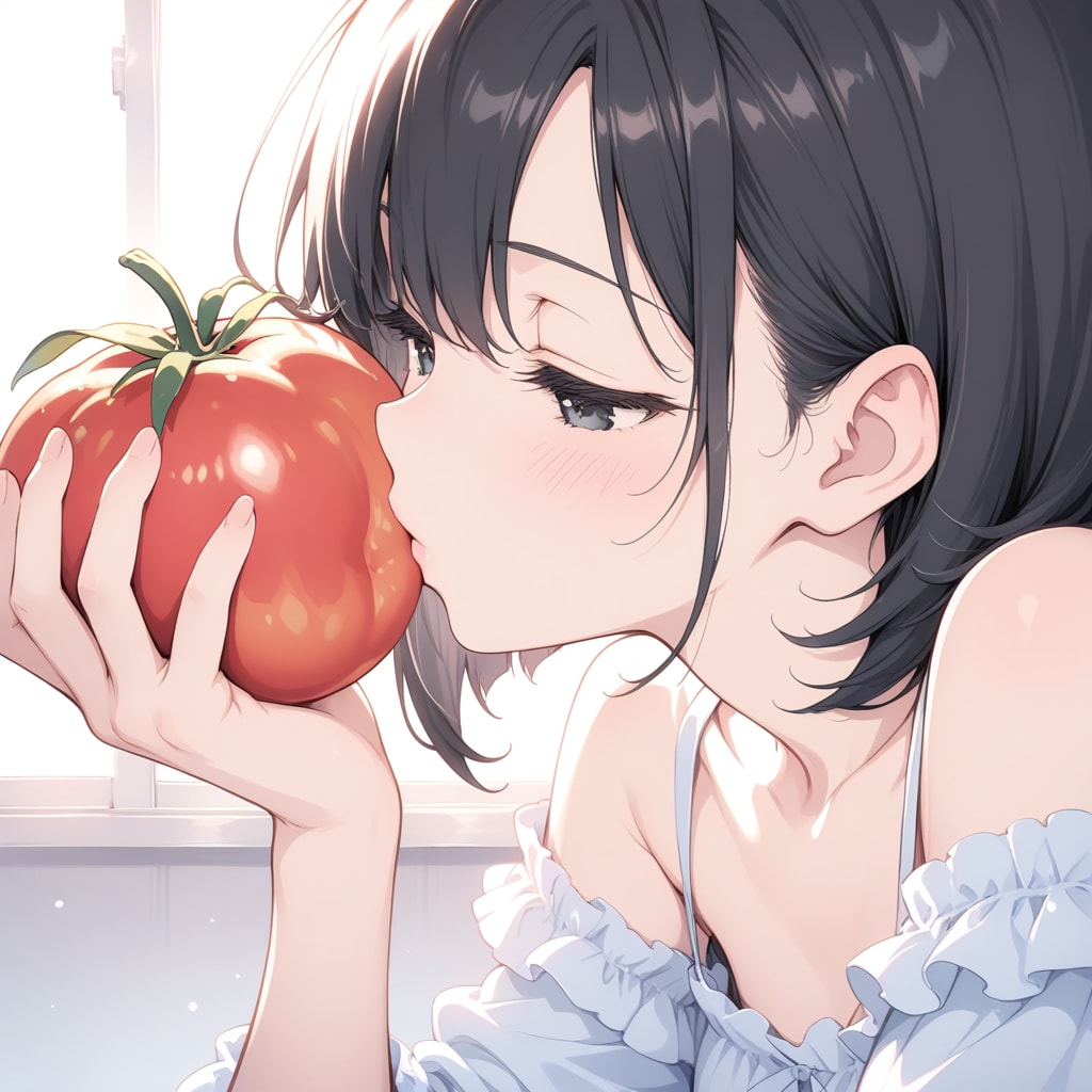 トマトと少女